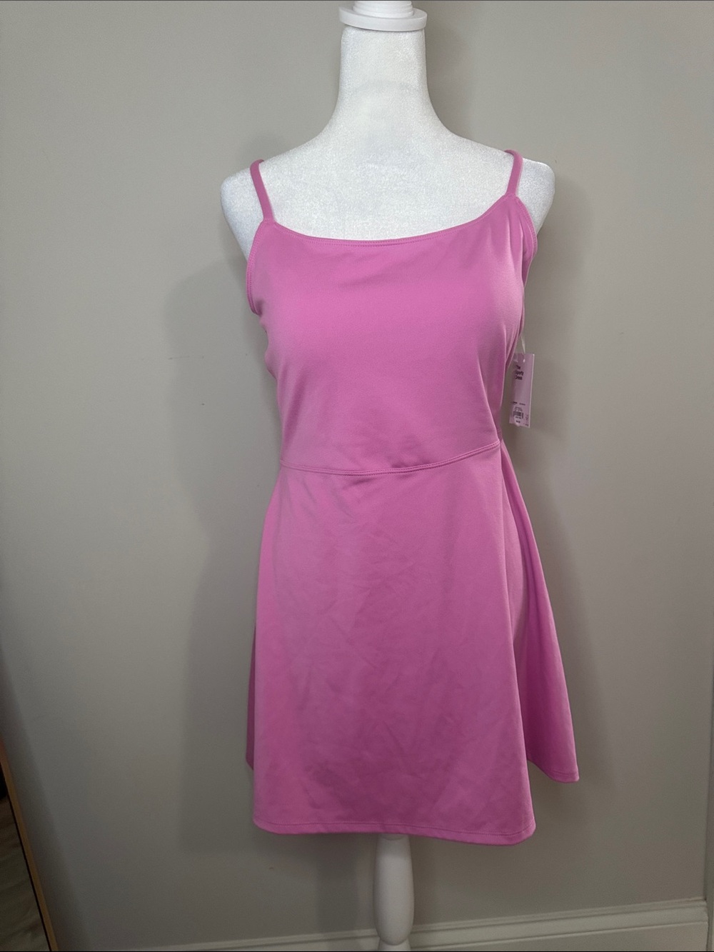 SO Pink Spaghetti Strap Mini Dress